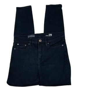 J CREW BLACK HIGH RISE SKINNY JEANS